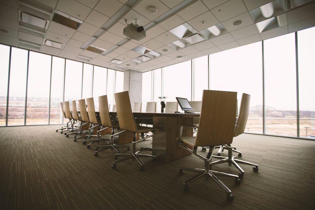 Empty meeting room in an office